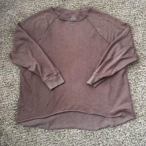 Aerie Long Sleeve Rustic Sweatshirt